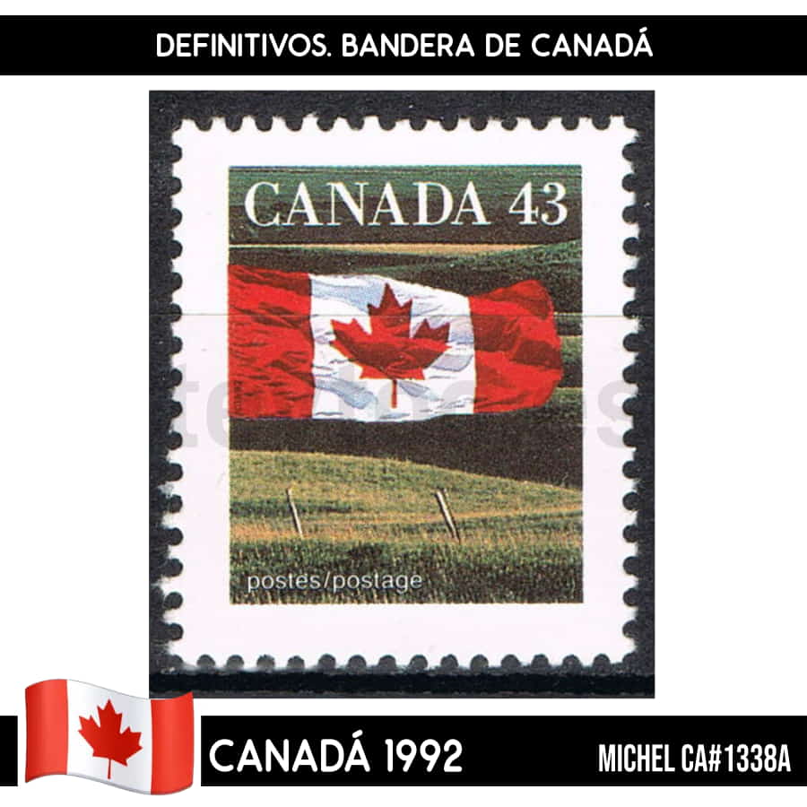 Canadá 1992. Definitivos. Bandera de Canadá (MNH) MI#1338A