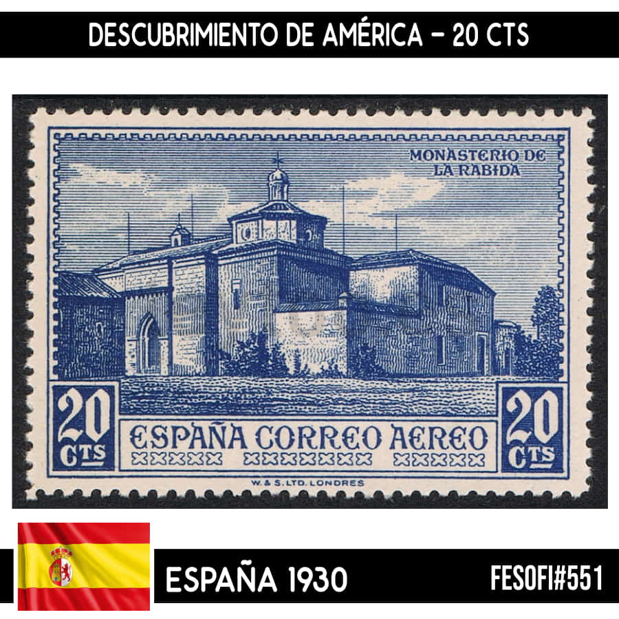 España 1930. B4. Descubrimiento de América, 5 cts (MNH) FES#547 (copia)