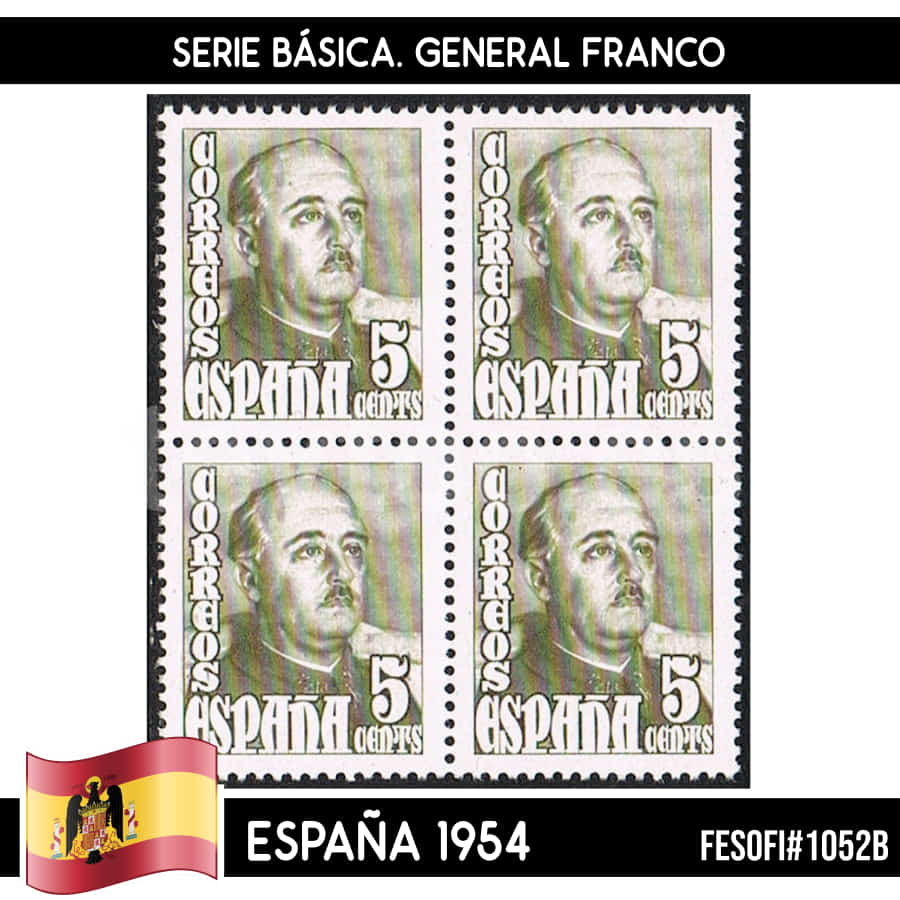 España 1949. B4. Serie Básica, 45 cts (MNH) FES#1052 (copia)