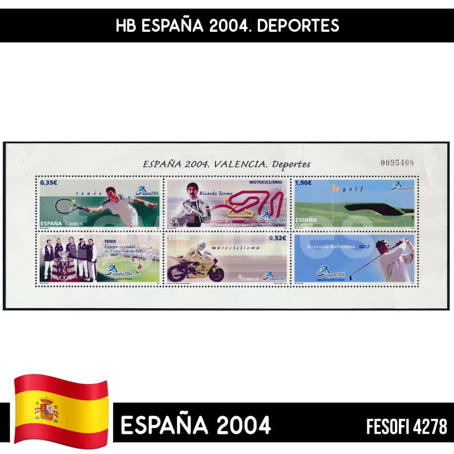 España 2004. HB Deportes, Valencia (MNH) FES#4278