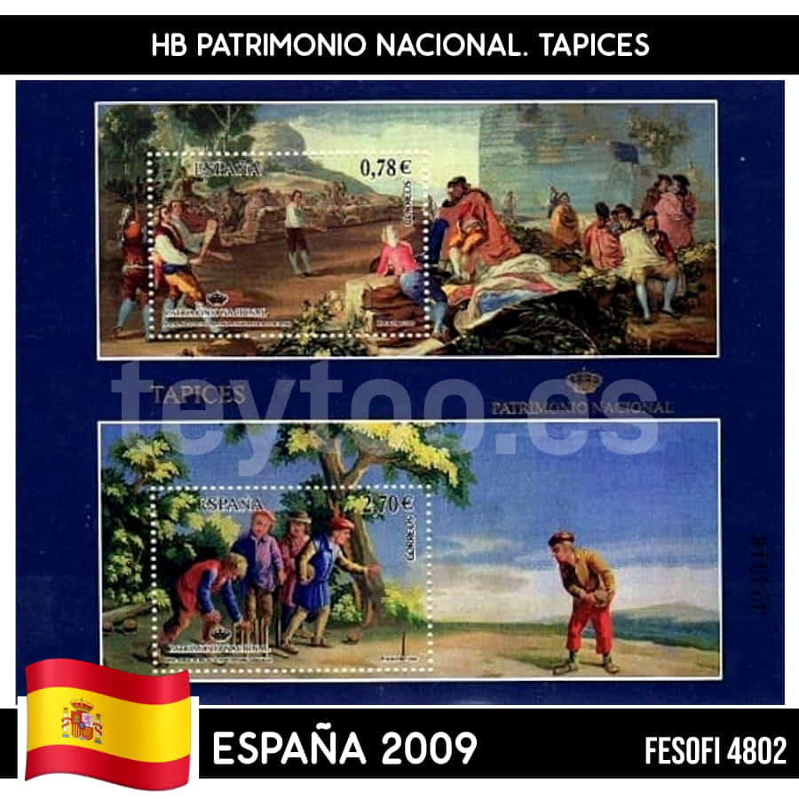 España 2009. HB Patrimonio Nacional. Tapices (MNH) FES#4802