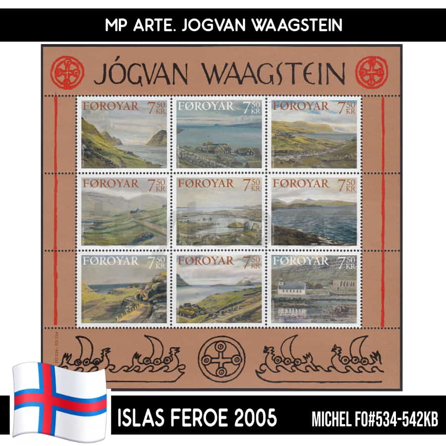 Faroe Islands 2005. MP Art. Jógvan Waagstein (MNH) MI#534-542KB