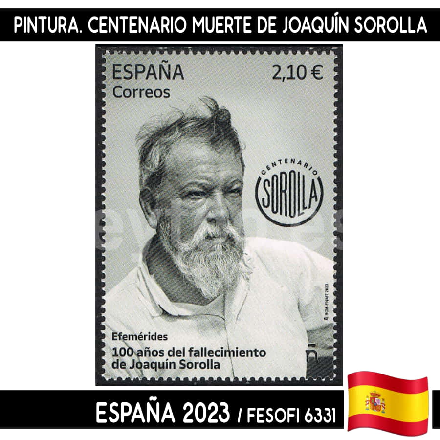 España 2023. Efemérides. Centenario muerte de Joaquín Sorolla (MNH) FES#6331