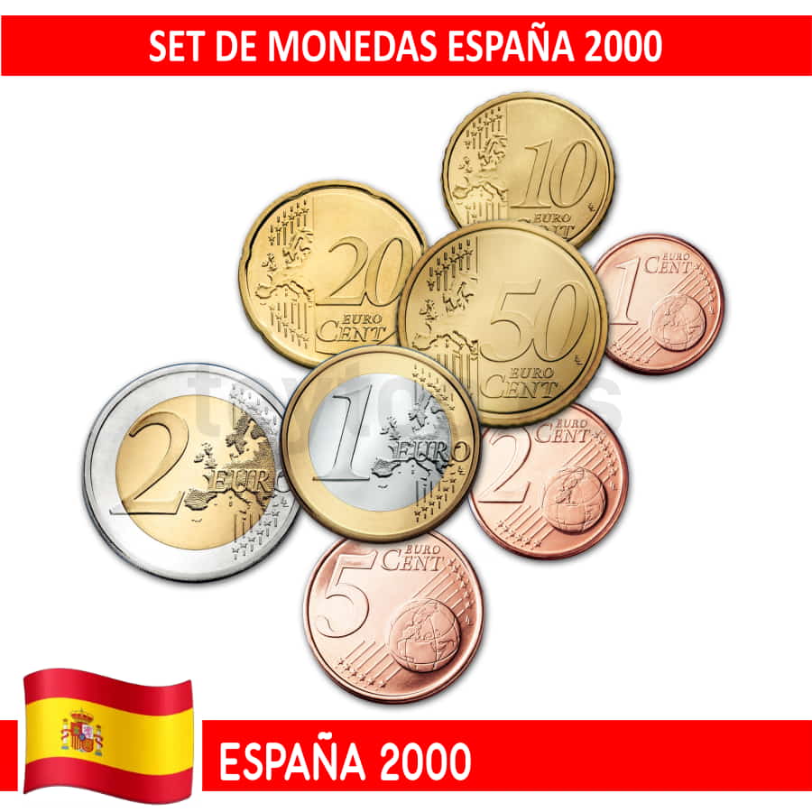 España 2000 Emisión de Euros en tira (UNC)