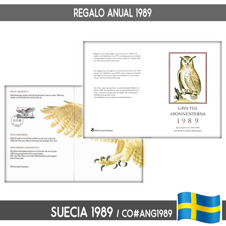 Sweden 1989. Annual Gift Folder (N) CO#ANG1989