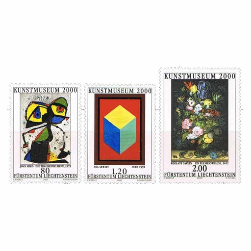 Liechtenstein 2000, Museo Nacional de Arte (MNH) - SCOTT 1190-1192