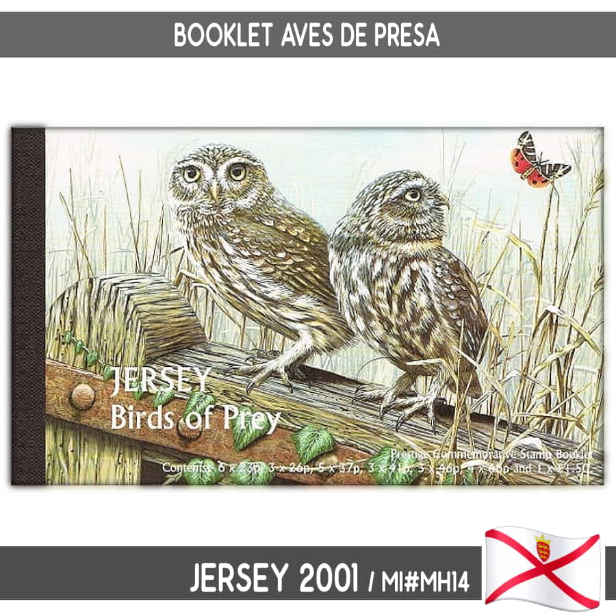 Jersey 2001. Booklet Aves de Presa (N) MI JE#MH14