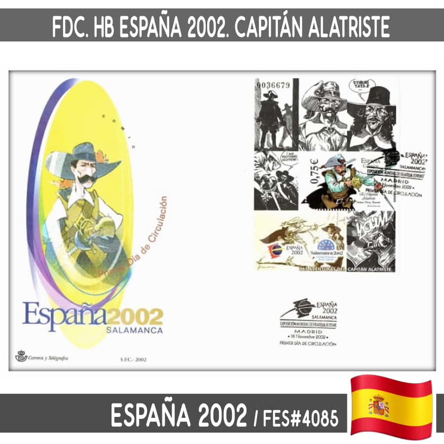 España 2000. FDC HB Exp. Mundial de Filatelia. Prensa (N) FES#3843 (copia)