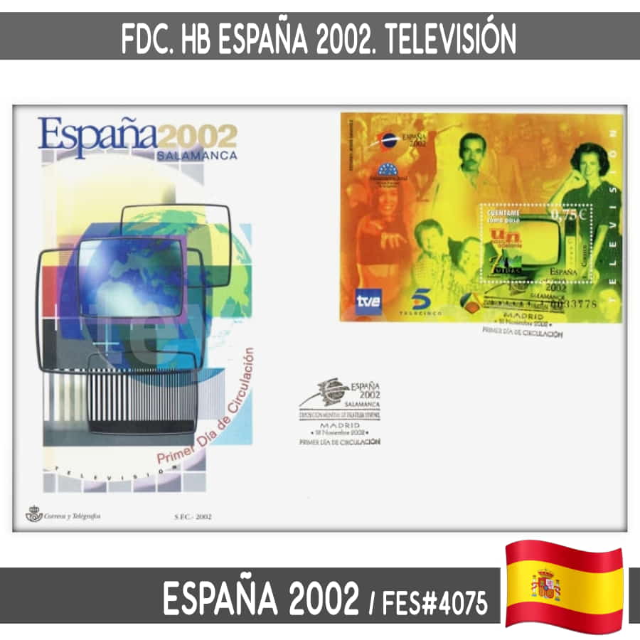 Spain 2002. FDC HB Spain 2002. Salamanca. Television (N) FES#4075