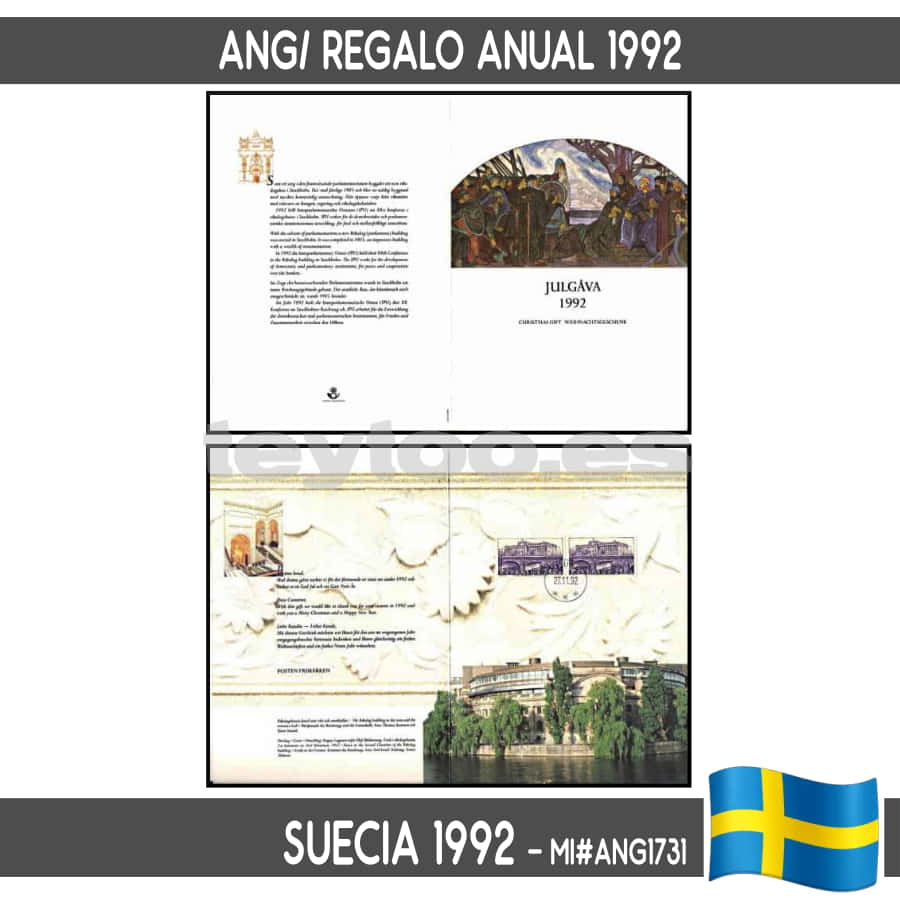 Suecia 1992. [ANG] Regalo Anual 1992 (N) MI#ANG1731