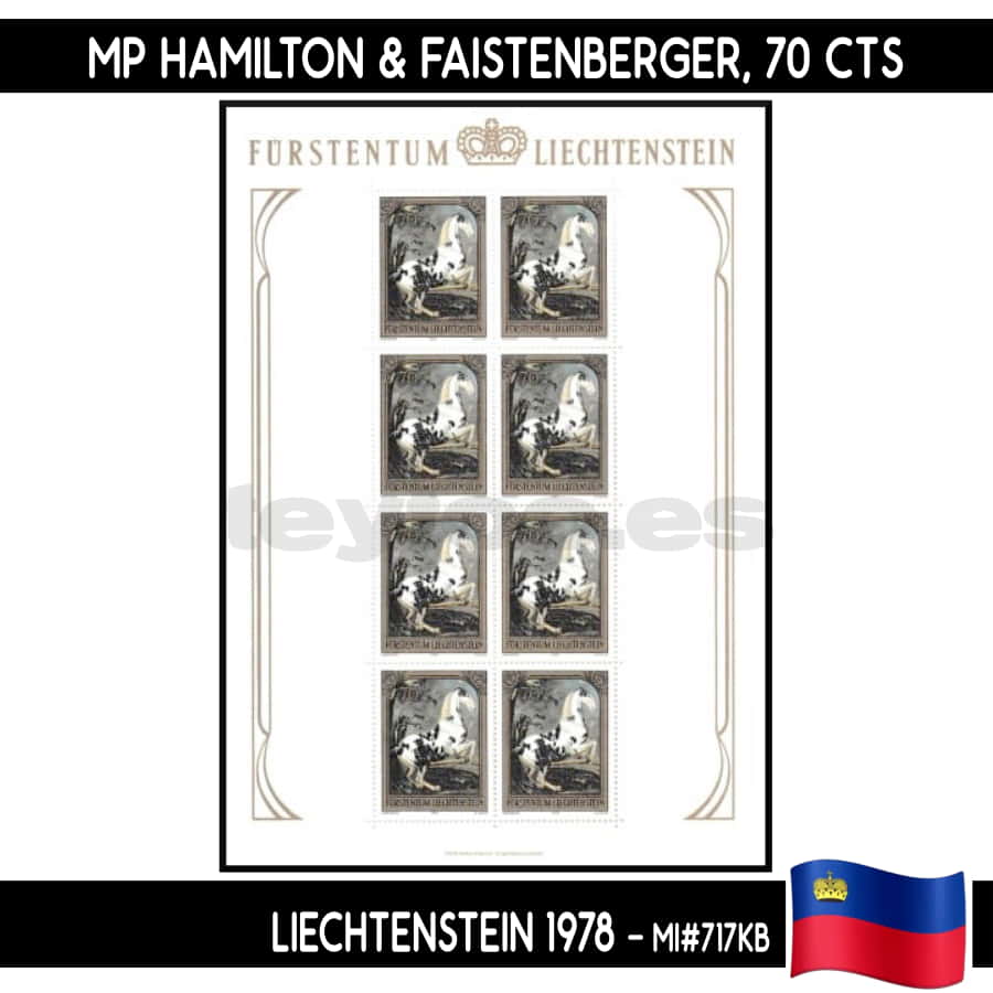 Liechtenstein 1974. MP Príncipes Francisco José II y Gina (MNH) MI#614KBI (copia)