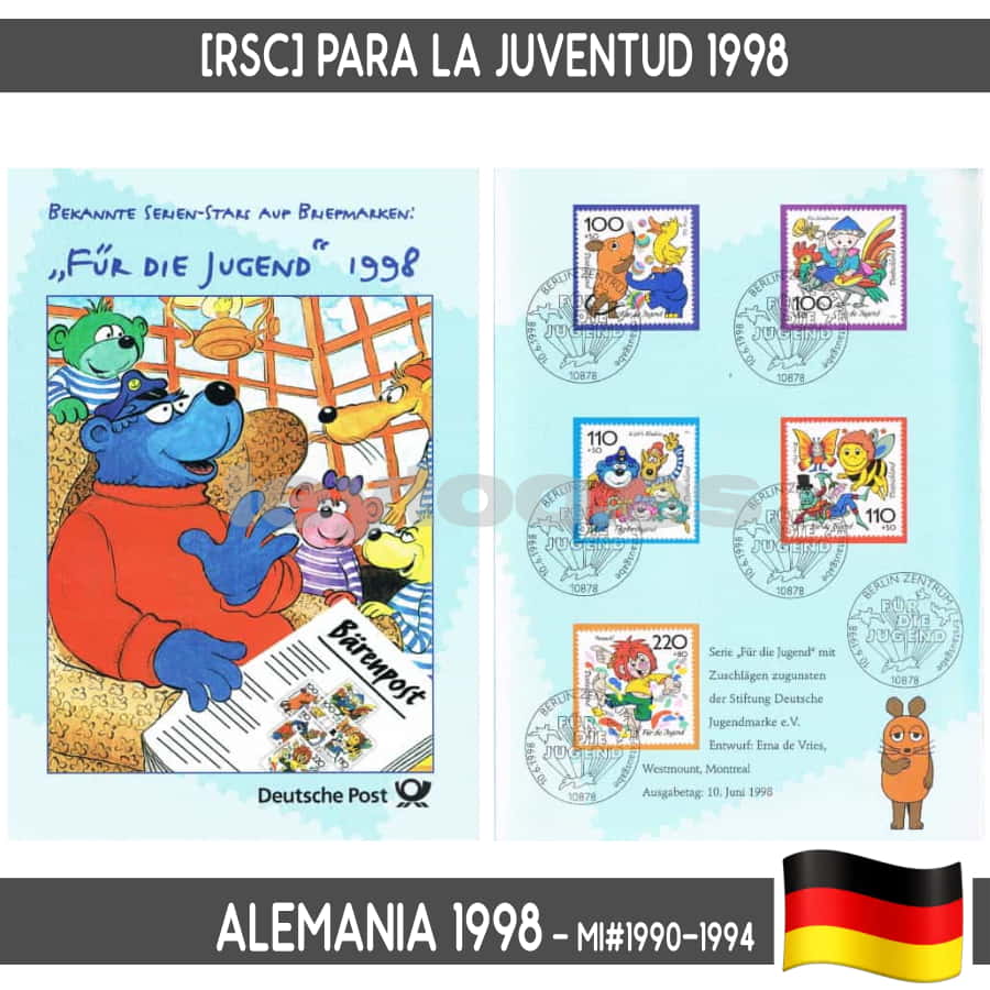 Alemania 1998. [RSC] 50 Aniversario del Marco alemán (N) MI#1996 (copia)