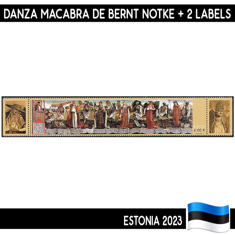 Estonia 2023. Dance macabre by Bernt Notke (MNH)