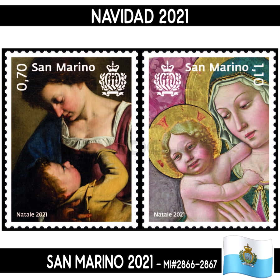 San Marino 2021. Christmas (MNH) MI#2866-2867