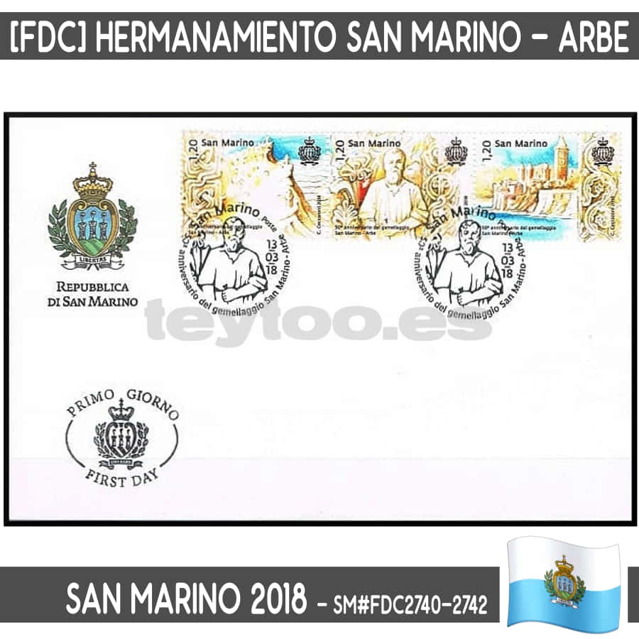 San Marino 2018. [FDC] 110 Aniversario del Inter (N) MI#2730 (copia)