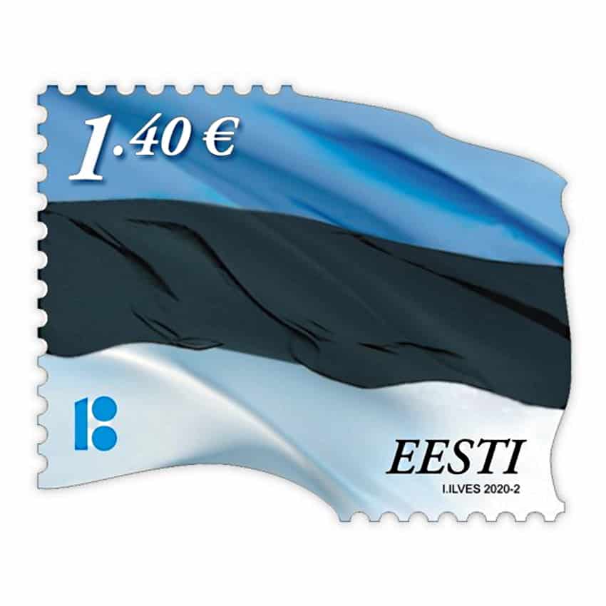 Estonia 2020. Bandera (reimpresión) (MNH) - MICHEL 915II