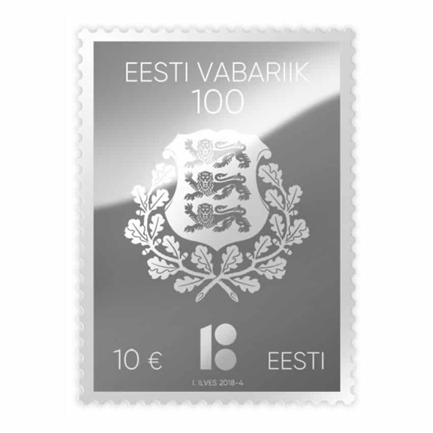 Estonia 2018. República de Estonia. Plata (MNH) - MICHEL 914