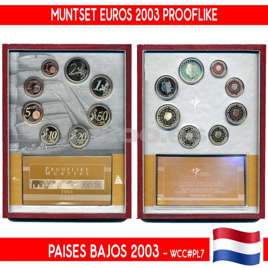 Paises Bajos 2001. Prooflike (FDC) WCC#PL3 (copia)