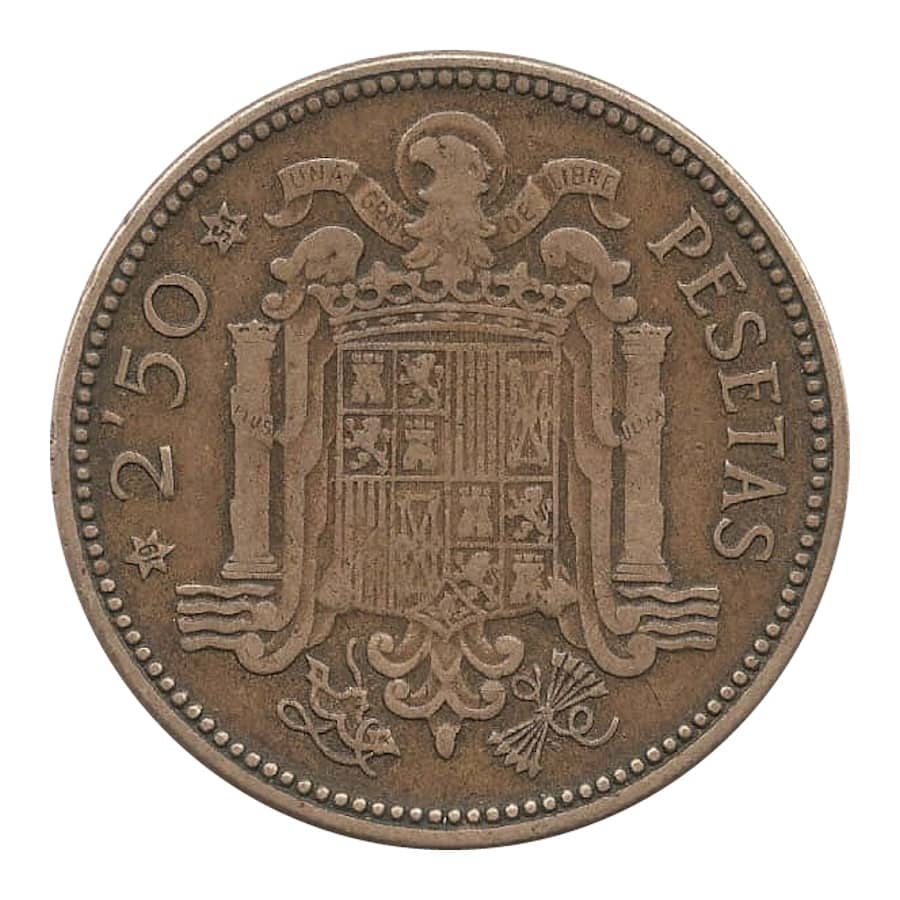 Espagne 1954 [MND] 2,50 pesetas. Édition 1953. État espagnol (BC)