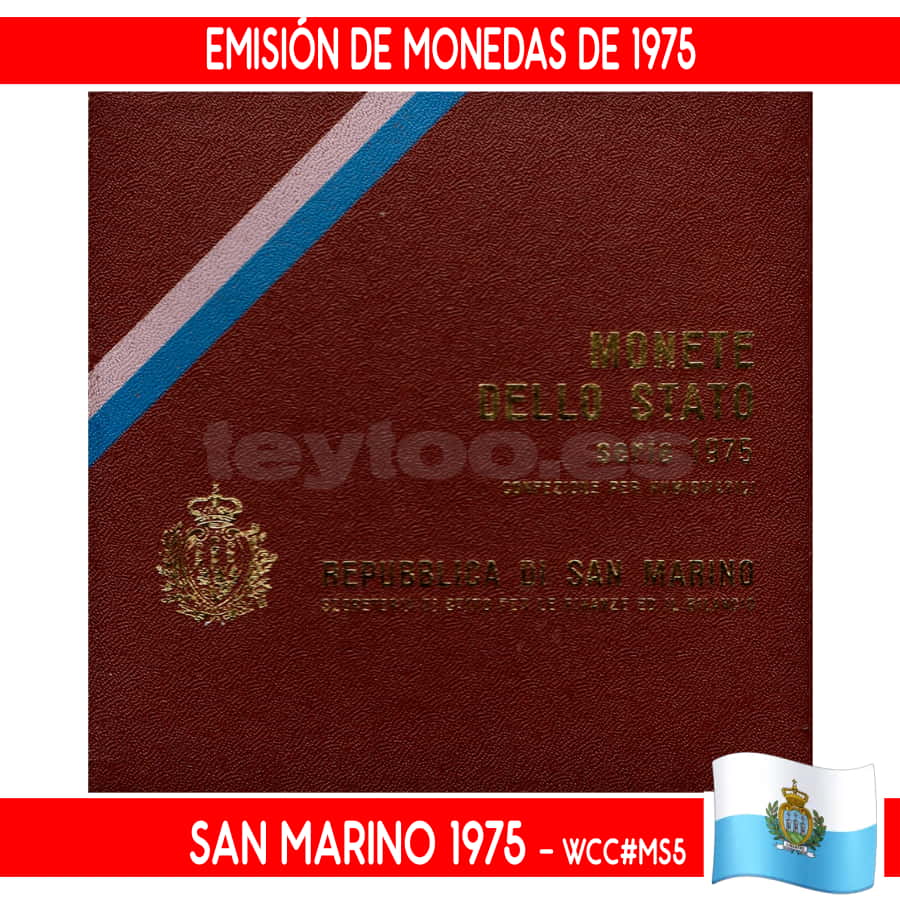 San Marino 1974. Emisión de Monedas Anual (BC) WCC#MS3 (copia)