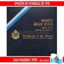 San Marino 1978. Annual Coins Issuance (BU) WCC#MS12