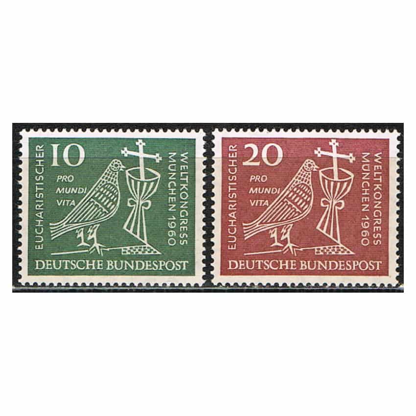 Alemania 1960. Serie Congreso Eucarístico (MNH) - MICHEL 330-331