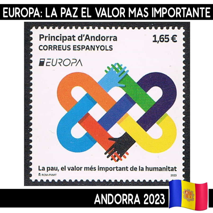 Andorra 2023. Europa: La Paz, el valor más importante (MNH)