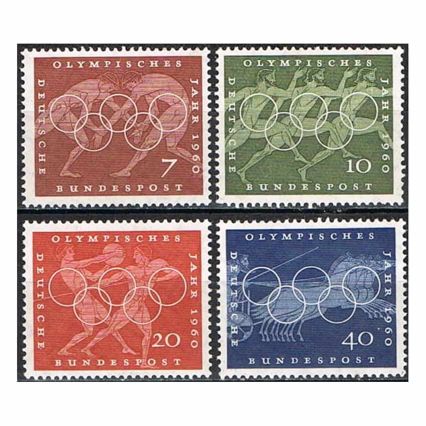 Alemania 1960. Juegos Olímpicos. Roma (MNH) - MICHEL 332-335