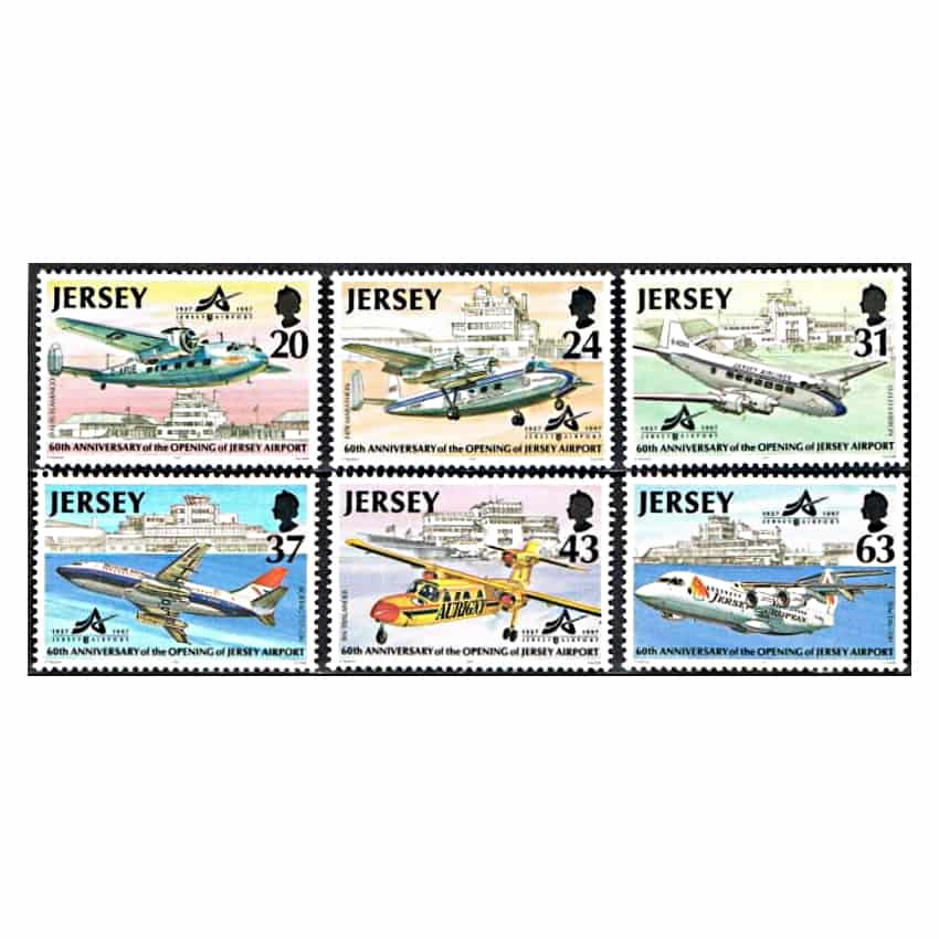 Jersey 1997. Aeropuerto de Jersey (MNH) - MI 777-782