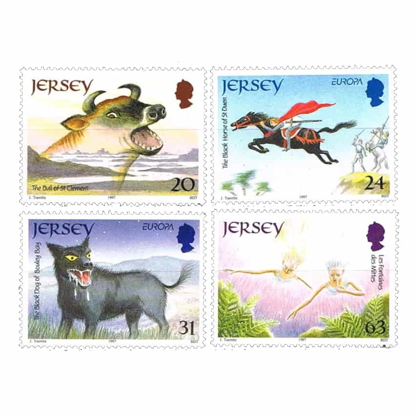 Jersey 1997. Europa. Mitos y leyendas (MNH) - MI 783-786