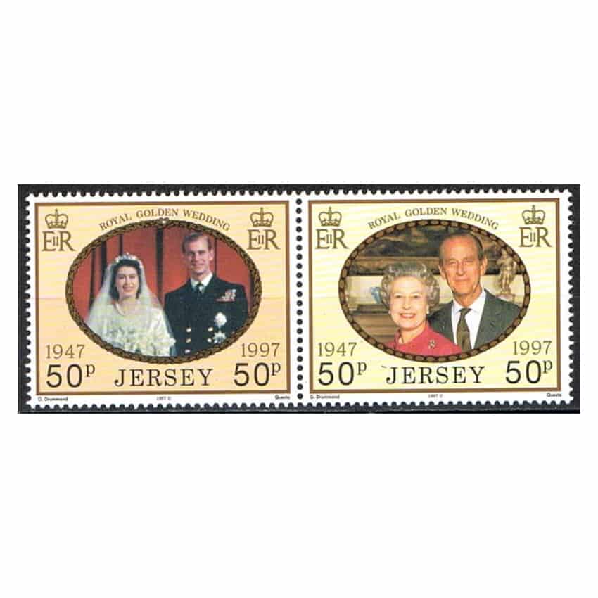 Jersey 1997. Bodas de oro Isabel II (MNH) - MI 809-810