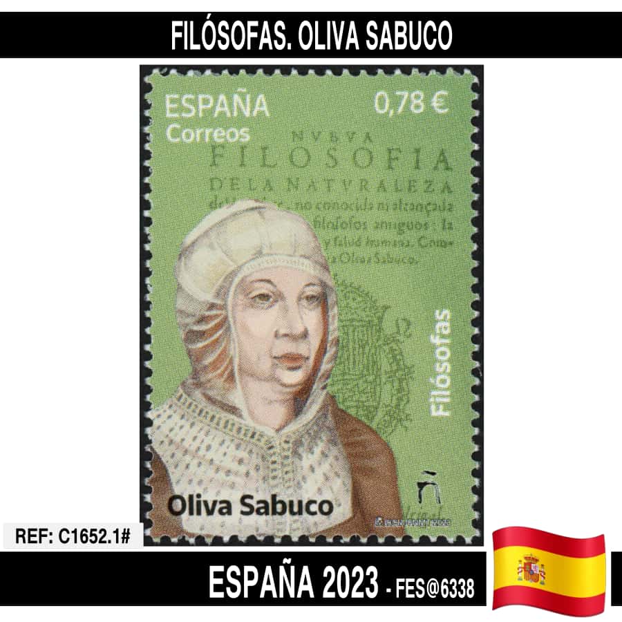 España 2023. Filósofas. Oliva Sabuco (MNH) FES@6338