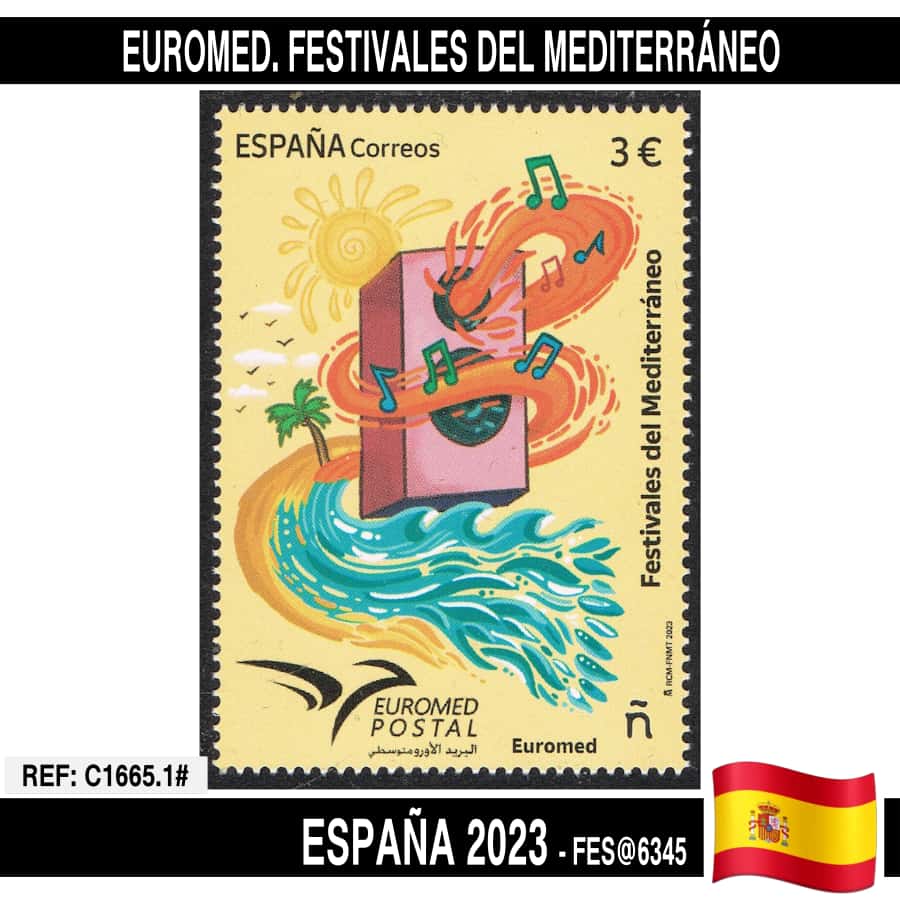 España 2023. Euromed. Festivales del Mediterráneo (MNH) FES@6345