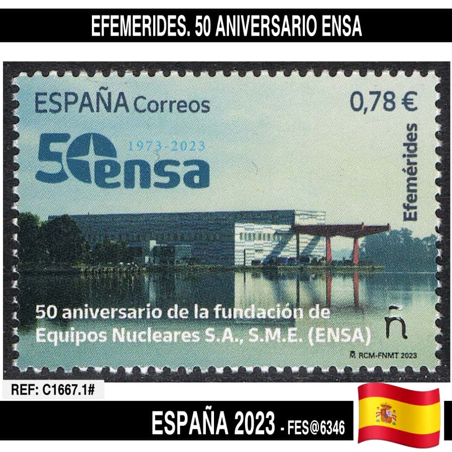 España 2023. Efemérides. 50 aniversario de ENSA (MNH) FES@6346