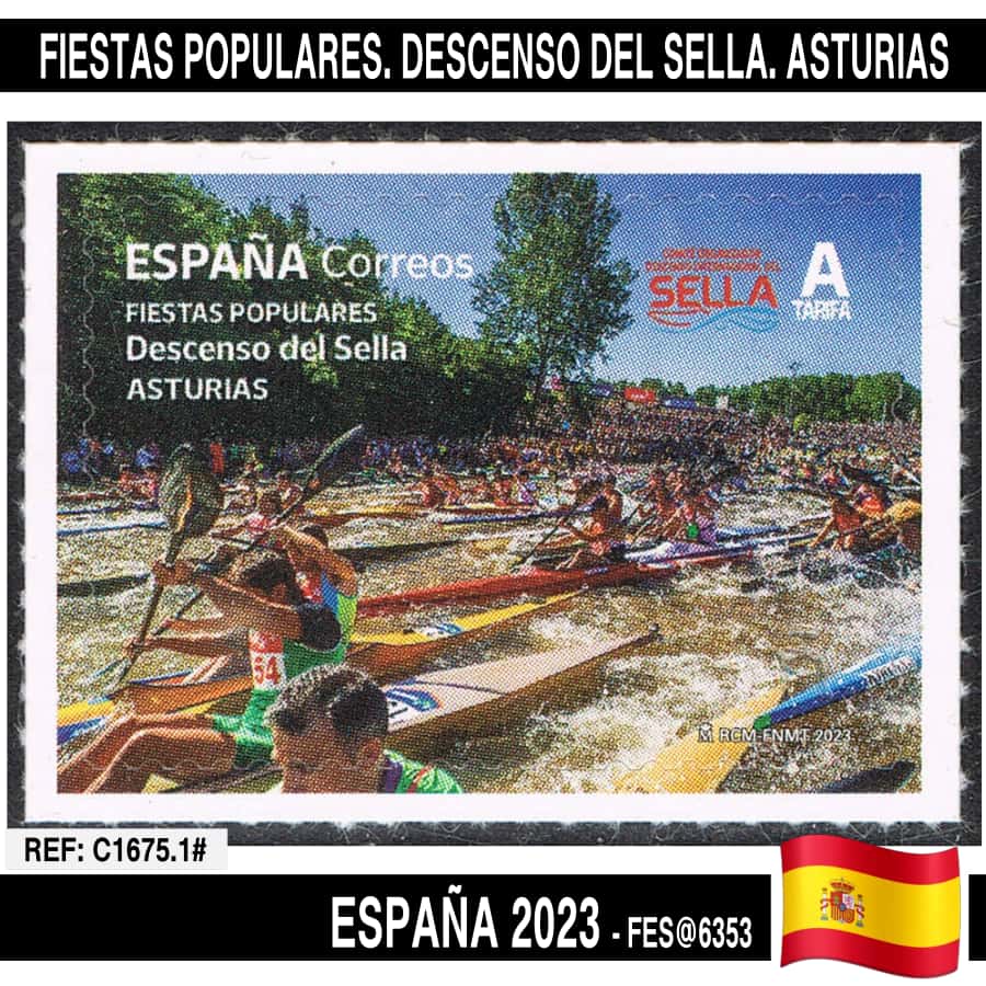 España 2023. Fiestas Populares. Descenso del Sella. Asturias (MNH) FES@6353