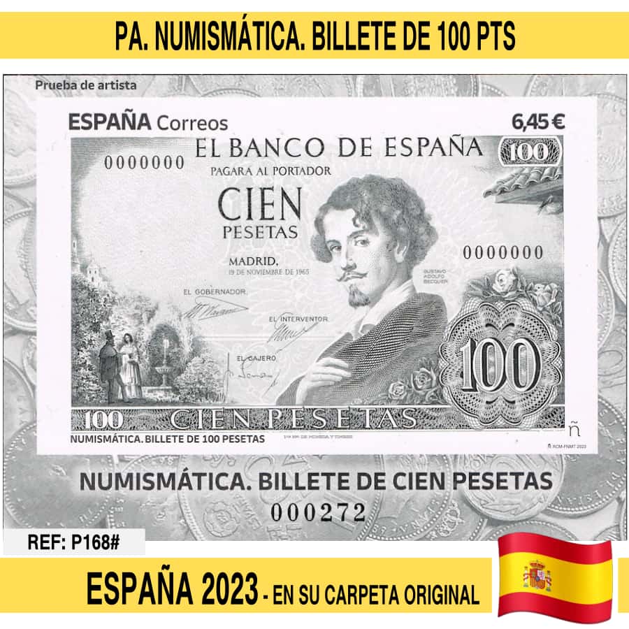 España 2023. PA Numismática. Billete de 100 pesetas (N)