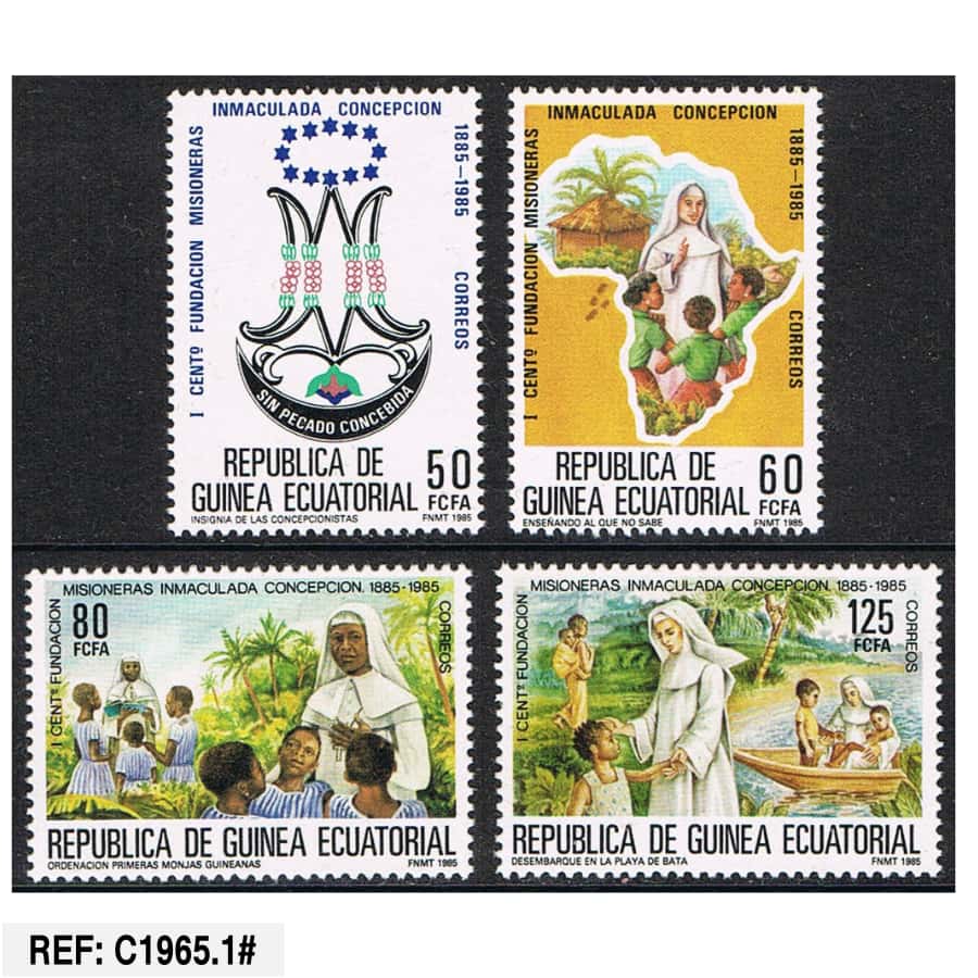 Equatorial Guinea 1984. Missions Immaculate Conception (MNH) EDI@65-68