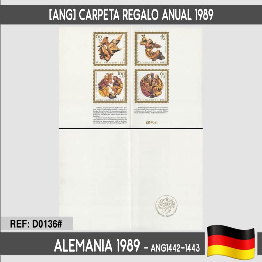 Allemagne 1989 « Ang » Carte cadeau annuelle 1989 (N)