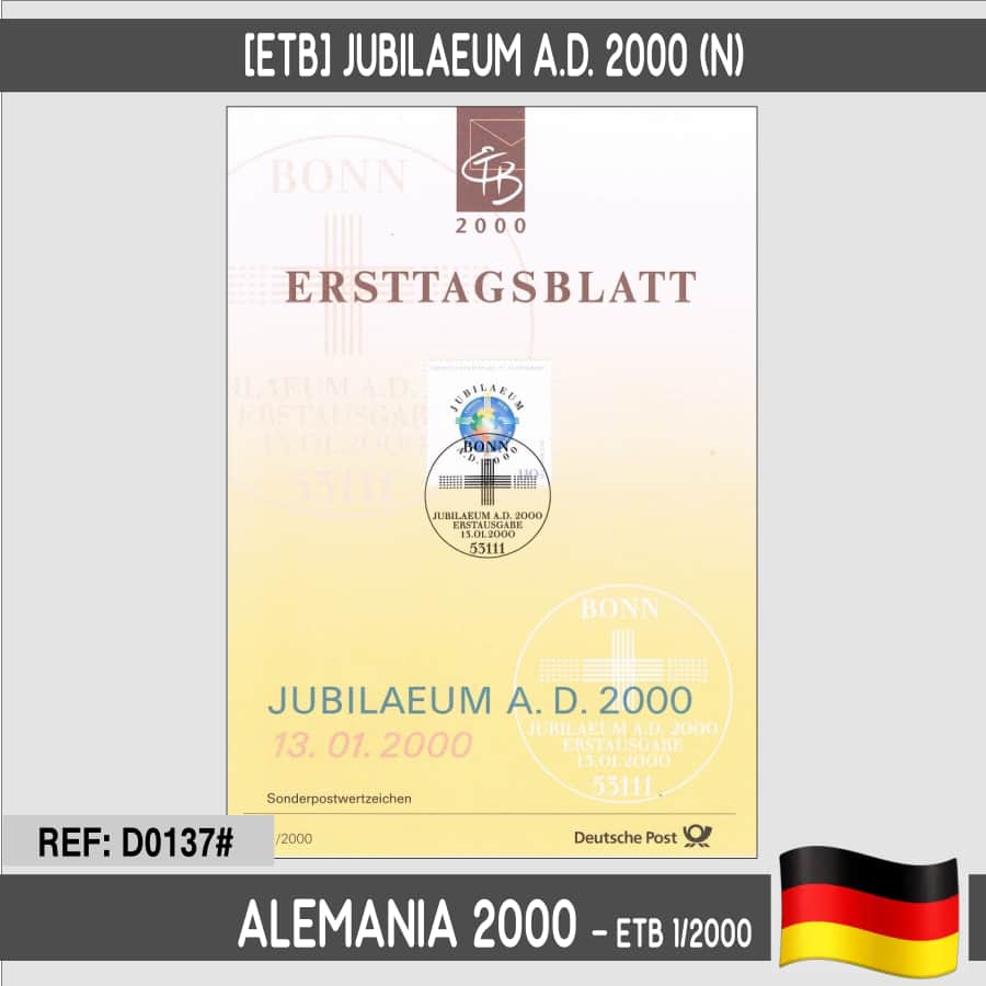 Allemagne en 2000. [ETB] Jubilé 2000 (N)