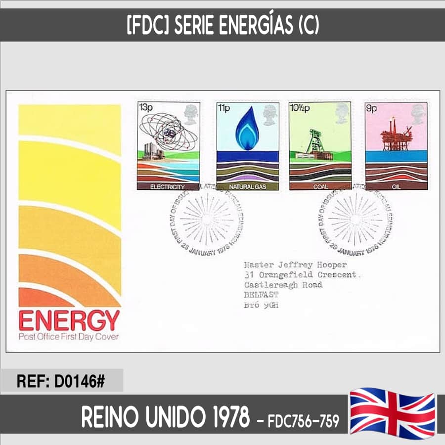 Reino Unido 1978 [FDC] Serie Energías (C)