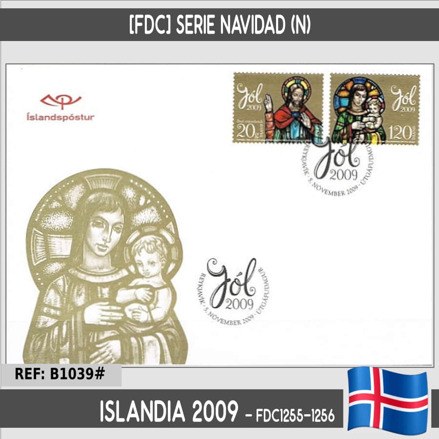 Islandia 2009, [FDC] CL Años de la iglesia de madera de Thingvellir (N) (copia)