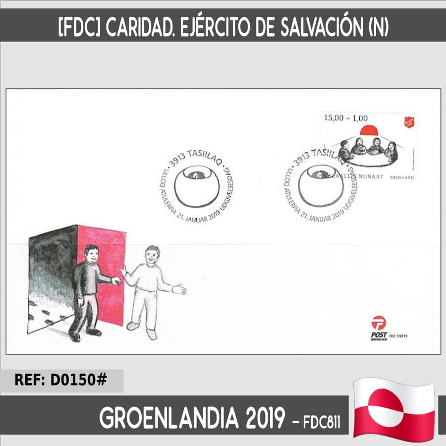 Greenland 2019 [FDC] Charity. Salvation Army (N)