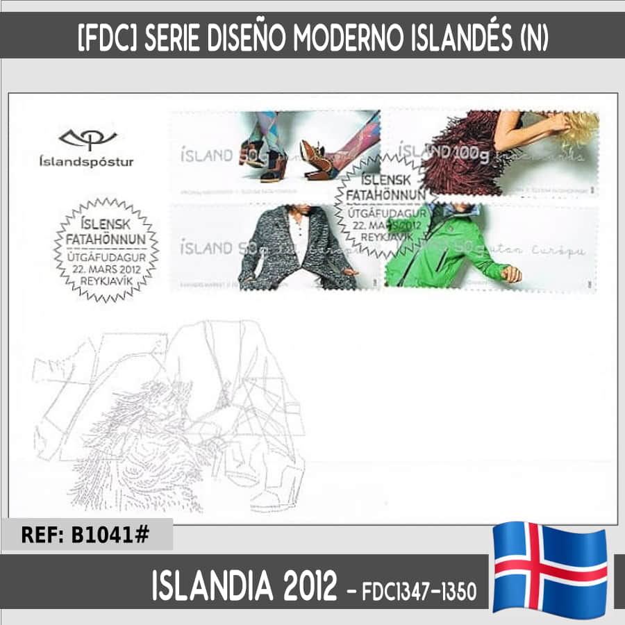 Islande 2012 [FDC] Design islandais moderne. Mode (N)