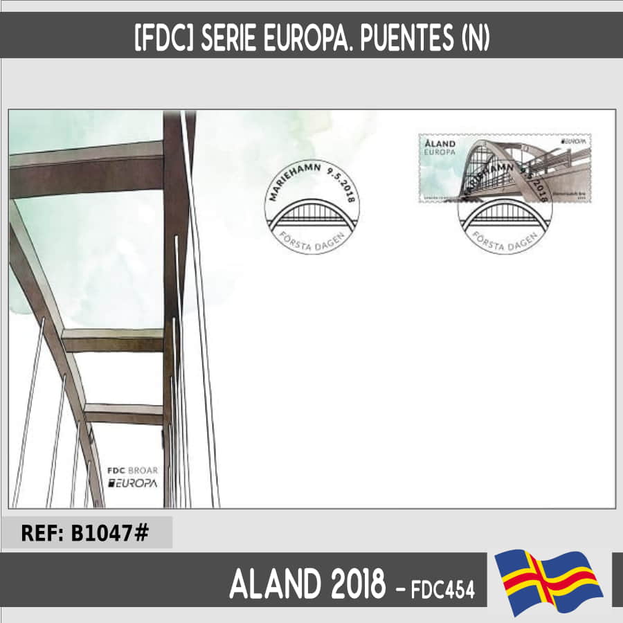 Aland 2018 [FDC] Europa: Brücken (N)