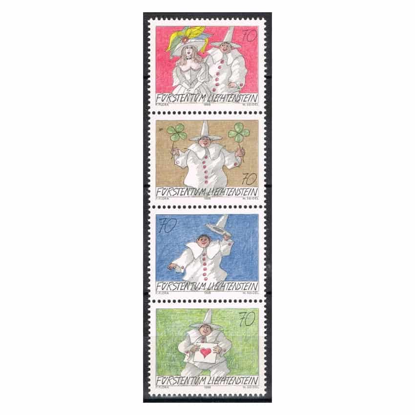 Liechtenstein 1998. Cartas con humor (MNH) - MI 1173-1176