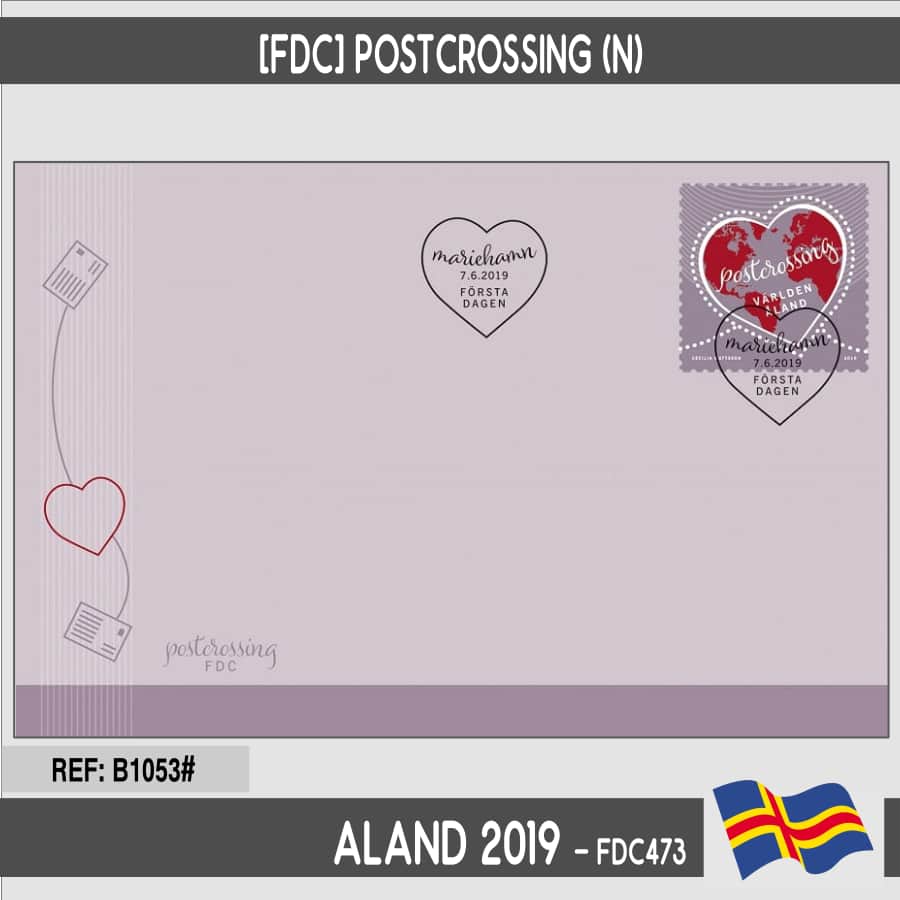 Aland 2019 [FDC] Postcrossing (N)