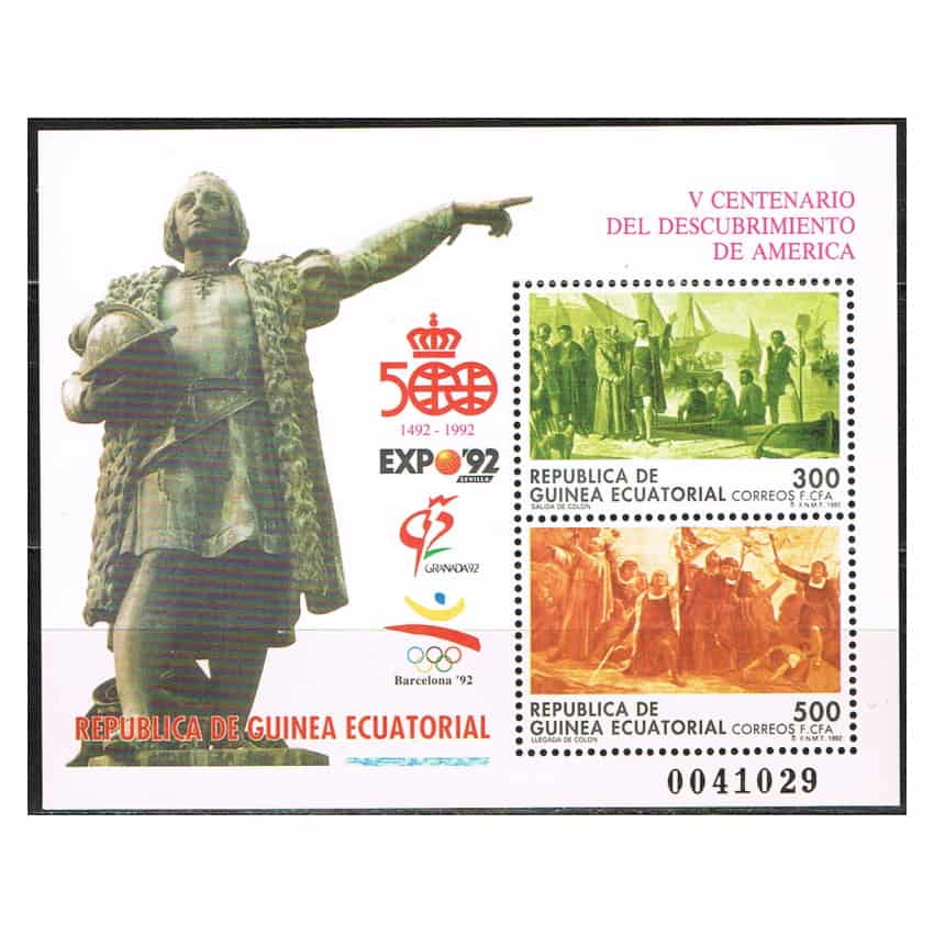 Guinea Ecuatorial 1992. HB Descubrimiento de América (MNH) - MI BL322