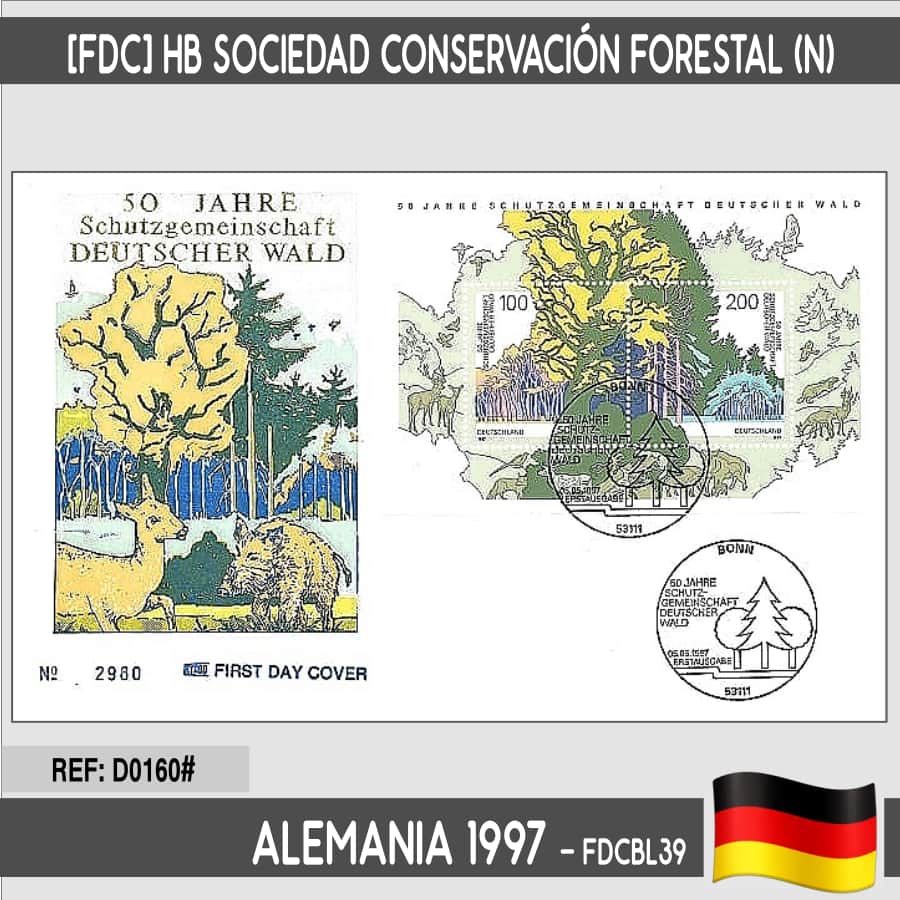 Alemania 1997 [FDC] HB Para los niños (N) (copia)