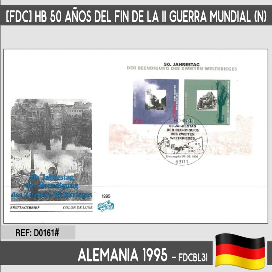 Alemania 1995 [FDC] HB 50 años del final de la II Guerra Mundial (N)