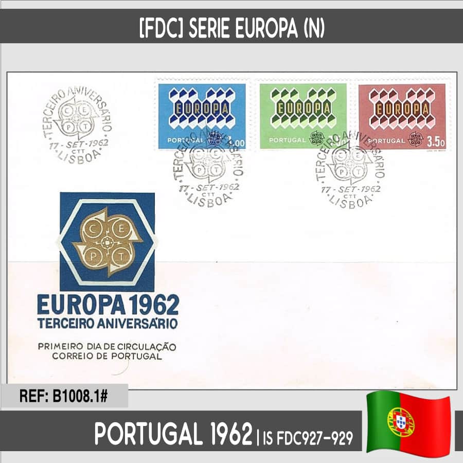 Portugal 1962 [FDC] Série Europe (N)